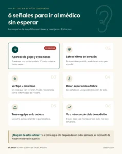 Señales del pitido en el oido izquierdo